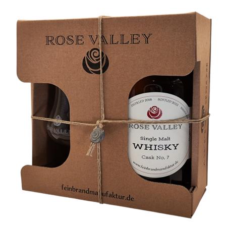 Rose Valley Bundle Honigbrand und Glas