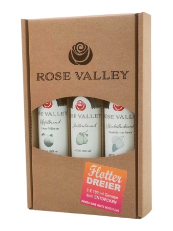 Rose Valley Flotter Dreier 3 x 100ml in der Verpackung