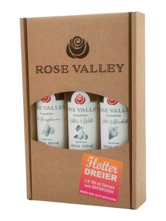 Rose Valley Flotter Dreier 3 x 100ml in der Verpackung
